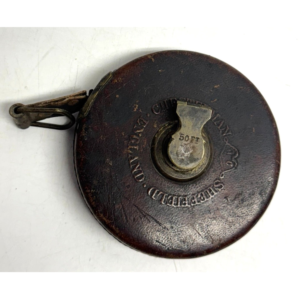 Vintage Measuring Tape In Leather Case Piccolo KEUFFEL & ESSER CO NEWYORK 50ft