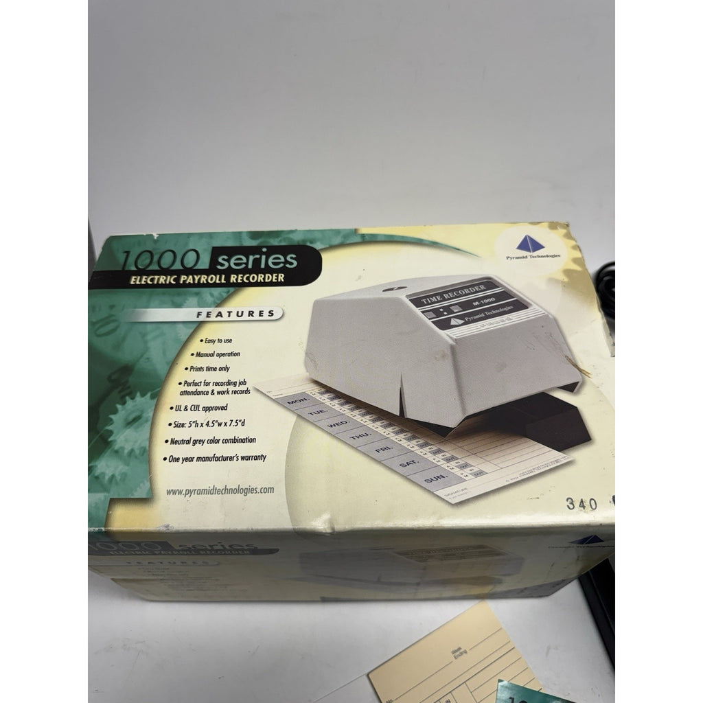 Vinrage NOS Pyramid Technologies 1000 Series Electric Payroll Recorder USA