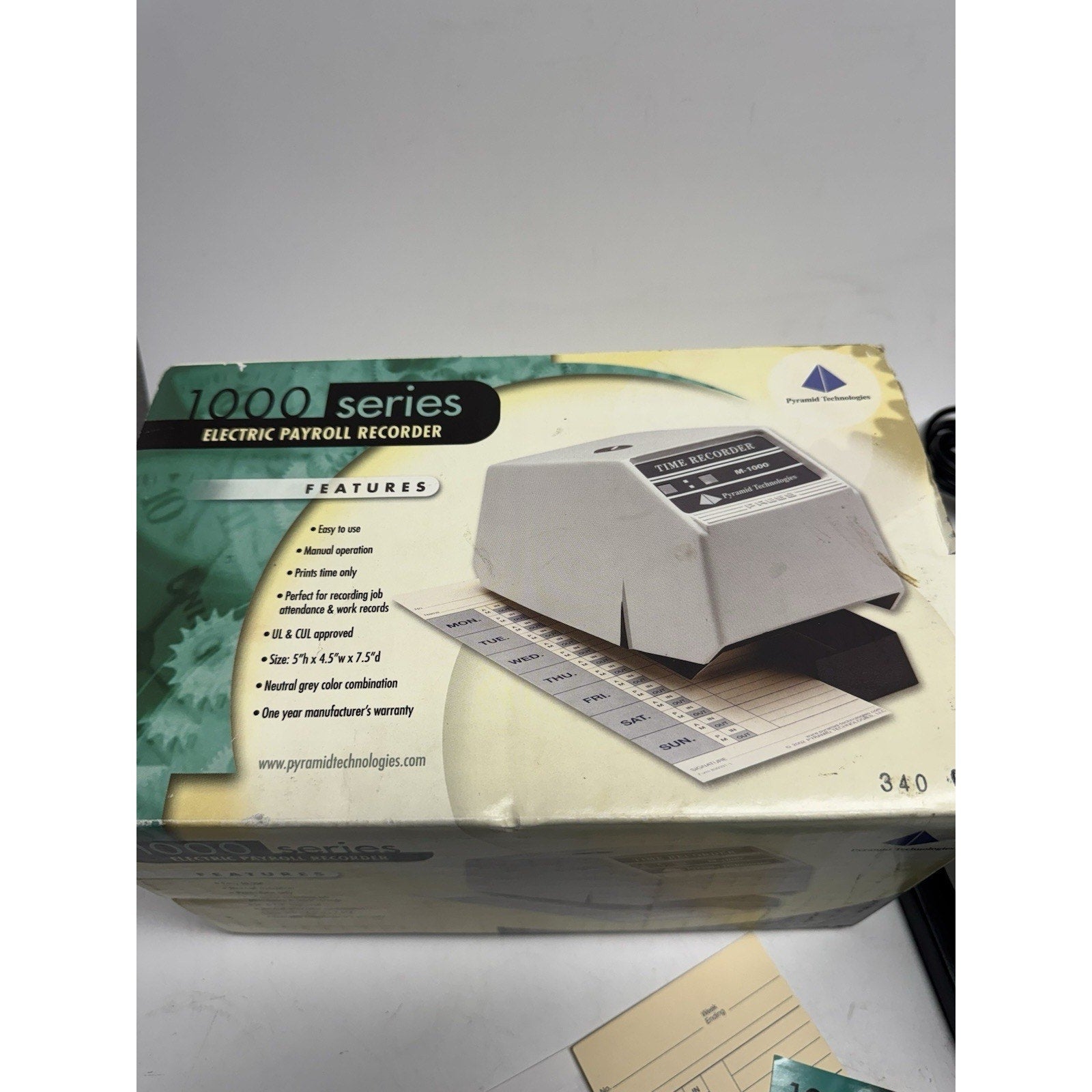 Vinrage NOS Pyramid Technologies 1000 Series Electric Payroll Recorder USA