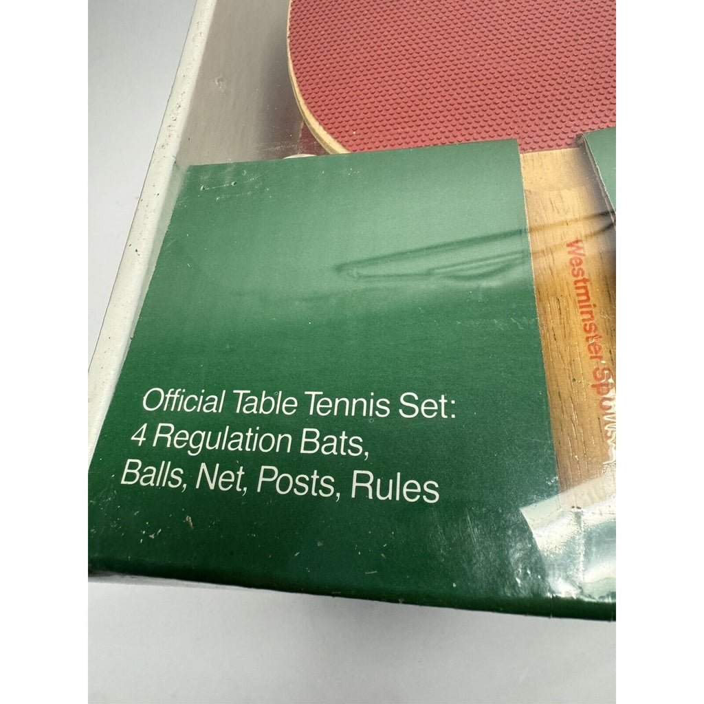 Vintage Factory Sealed Westminster Sports Official Table Tennis Complete Set