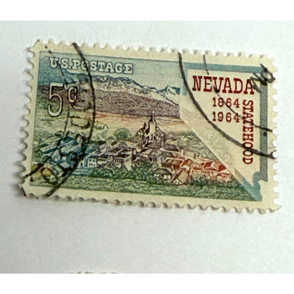 Vintage 1964 COMMEMORATIVE SET OF 7 U.S. POSTAGE STAMPS