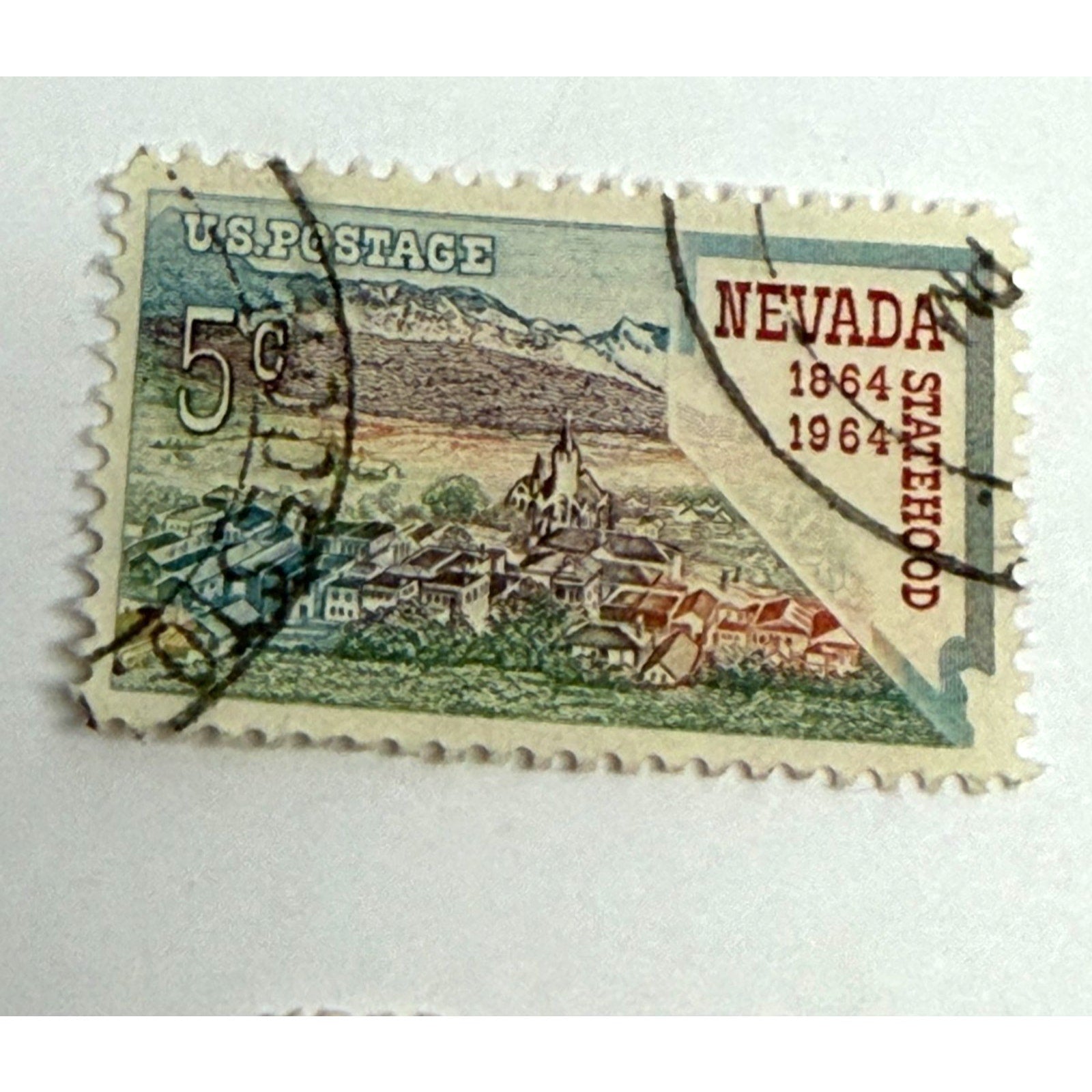 Vintage 1964 COMMEMORATIVE SET OF 7 U.S. POSTAGE STAMPS
