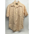 Vintage Sears Perma-Press Medium SHORT Sleeve SHIRT Wide Collar MADE IN JAPAN