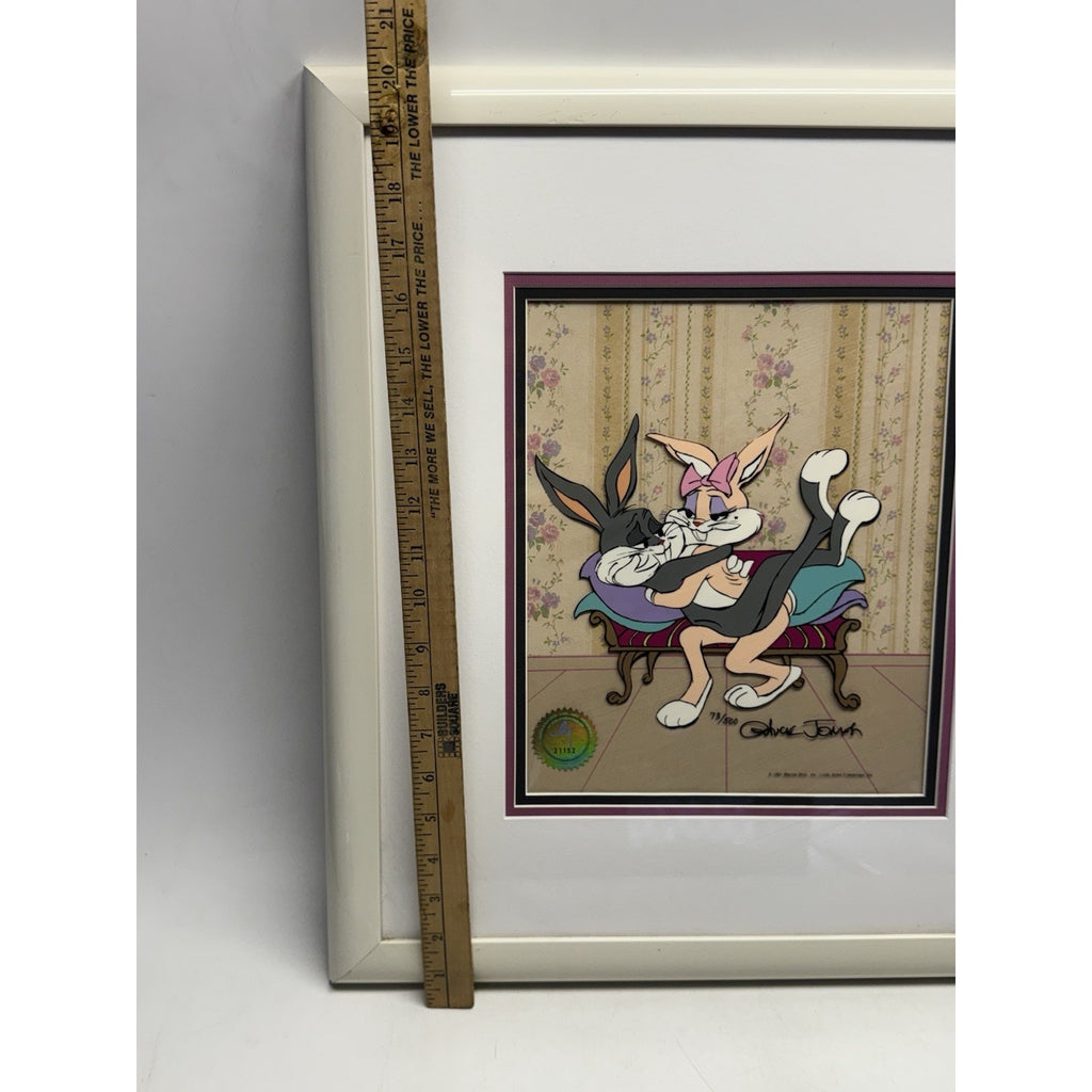 VTG Limited Edition Bugs Bunny And Honey LE Animation Cel Chuck Jones Signed