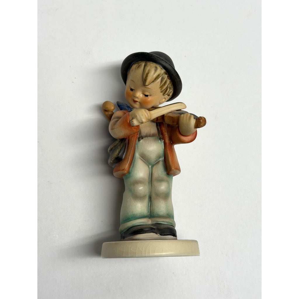 Vintage Goebel Hummel Figurine “Little Fiddler” Crown Germany RARE 5.25" TMK1