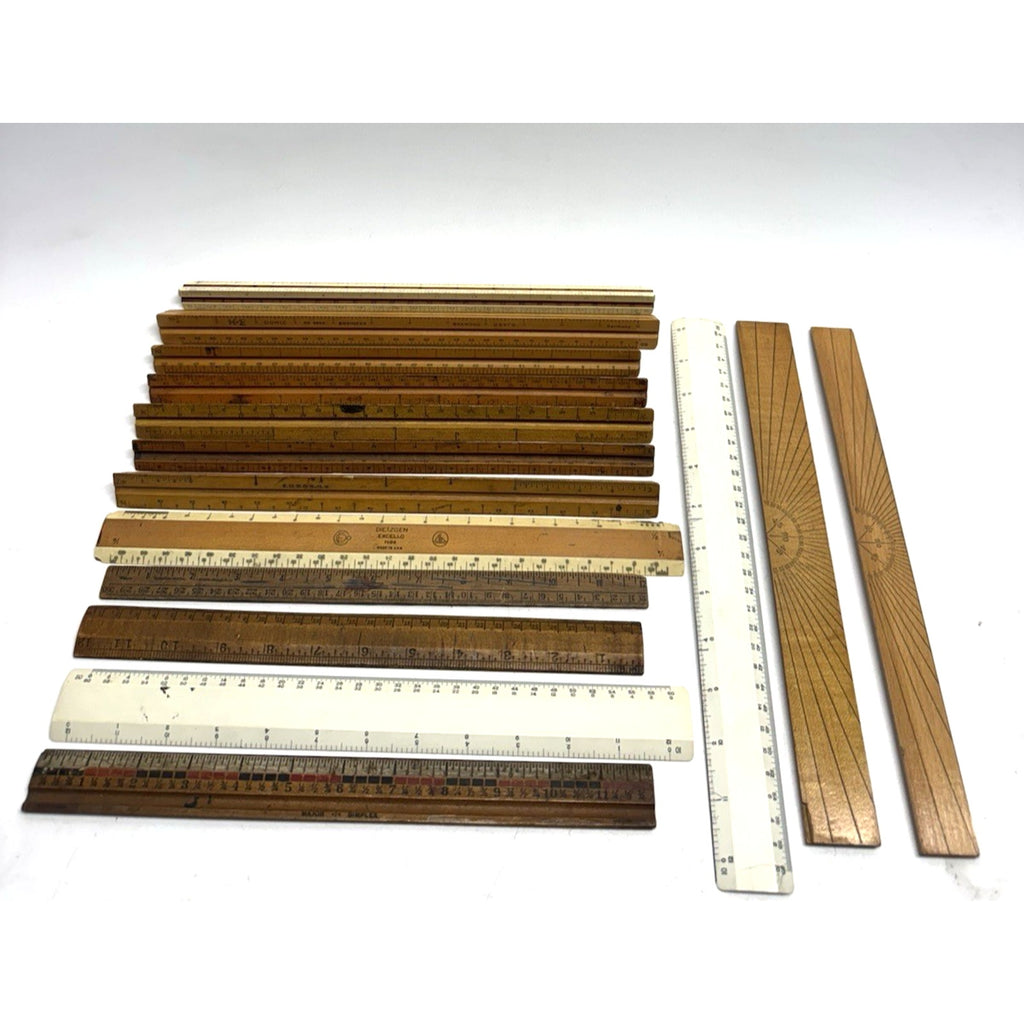 Vintage Drafting Rulers Lot Of 15 Keuffel & Esser, Dietzgen Made in USA