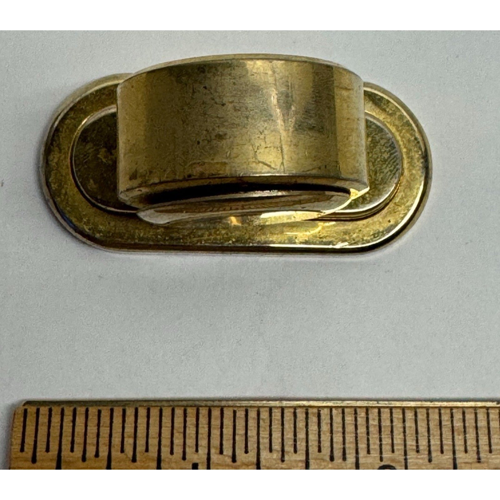 Vintage Cenere Miniature Brass Clock