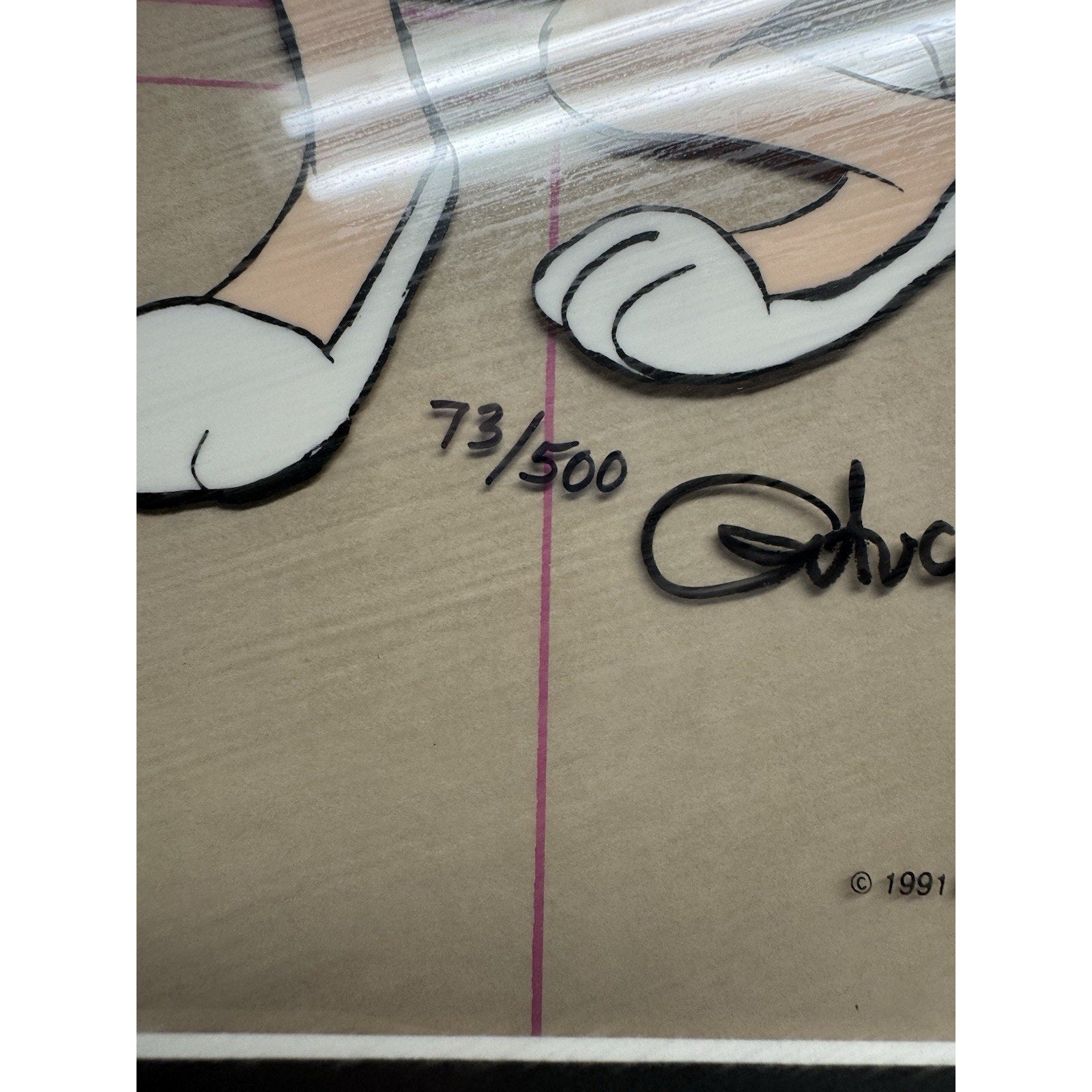VTG Limited Edition Bugs Bunny And Honey LE Animation Cel Chuck Jones Signed