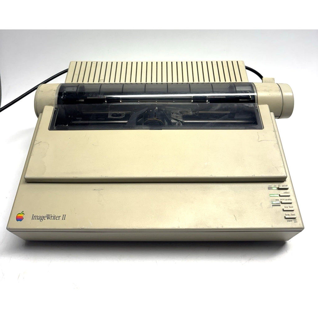 Vintage Apple Imagewriter II Printer G0010 Power On "Print Paper not Installed"