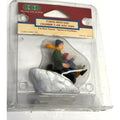 Vintage NEW Lemax TUBING WITH DAD Poly-Resin Figurine Christmas 22575A