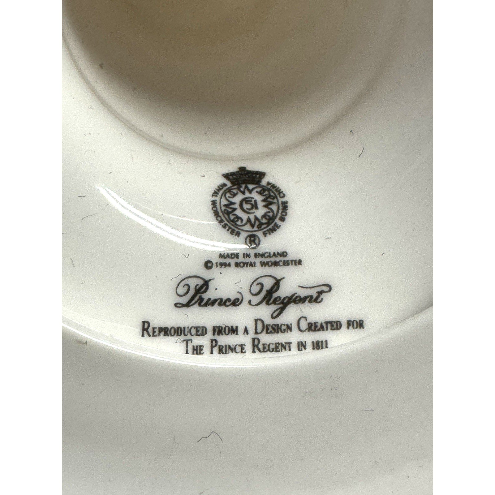 VINTAGE 1994 Royal Worcester Prince Regent 5" Made in England