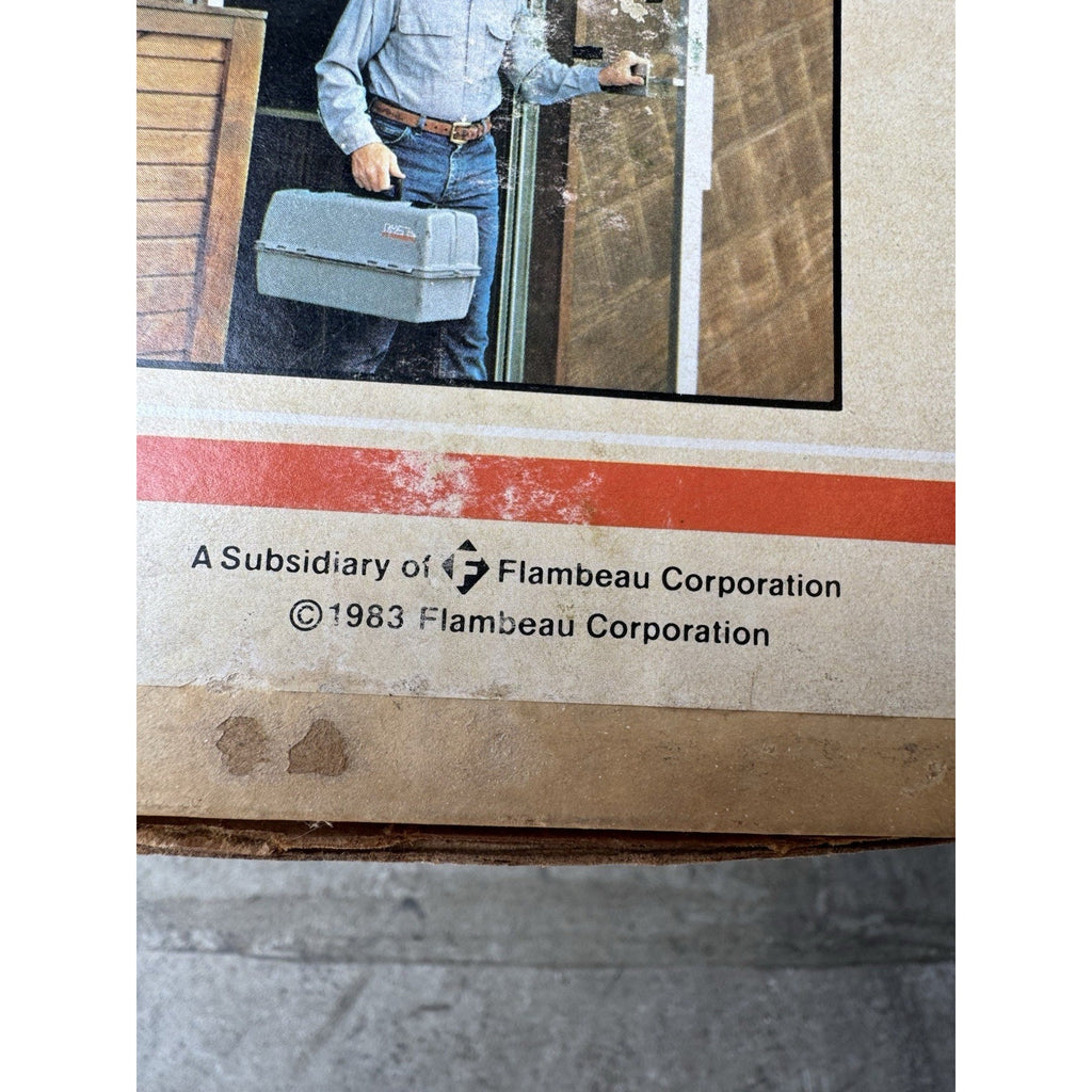 VINTAGE 1983 FACTORY SEALED Flambeau 6 Tray Hip Roof Tool Box