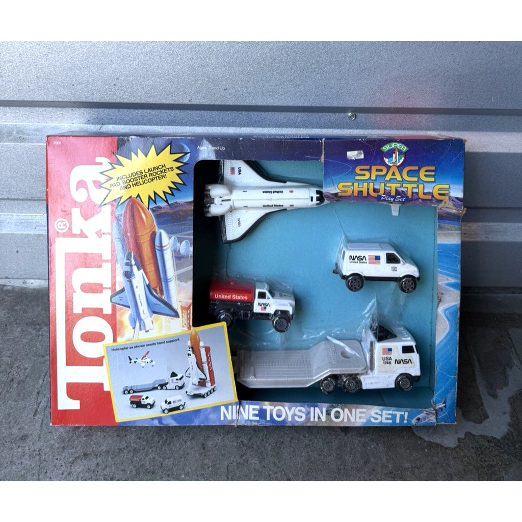 VTG Tonka 2001 Tough Ones NASA Space Shuttle Gift Set Truck Steel Discovery Toy