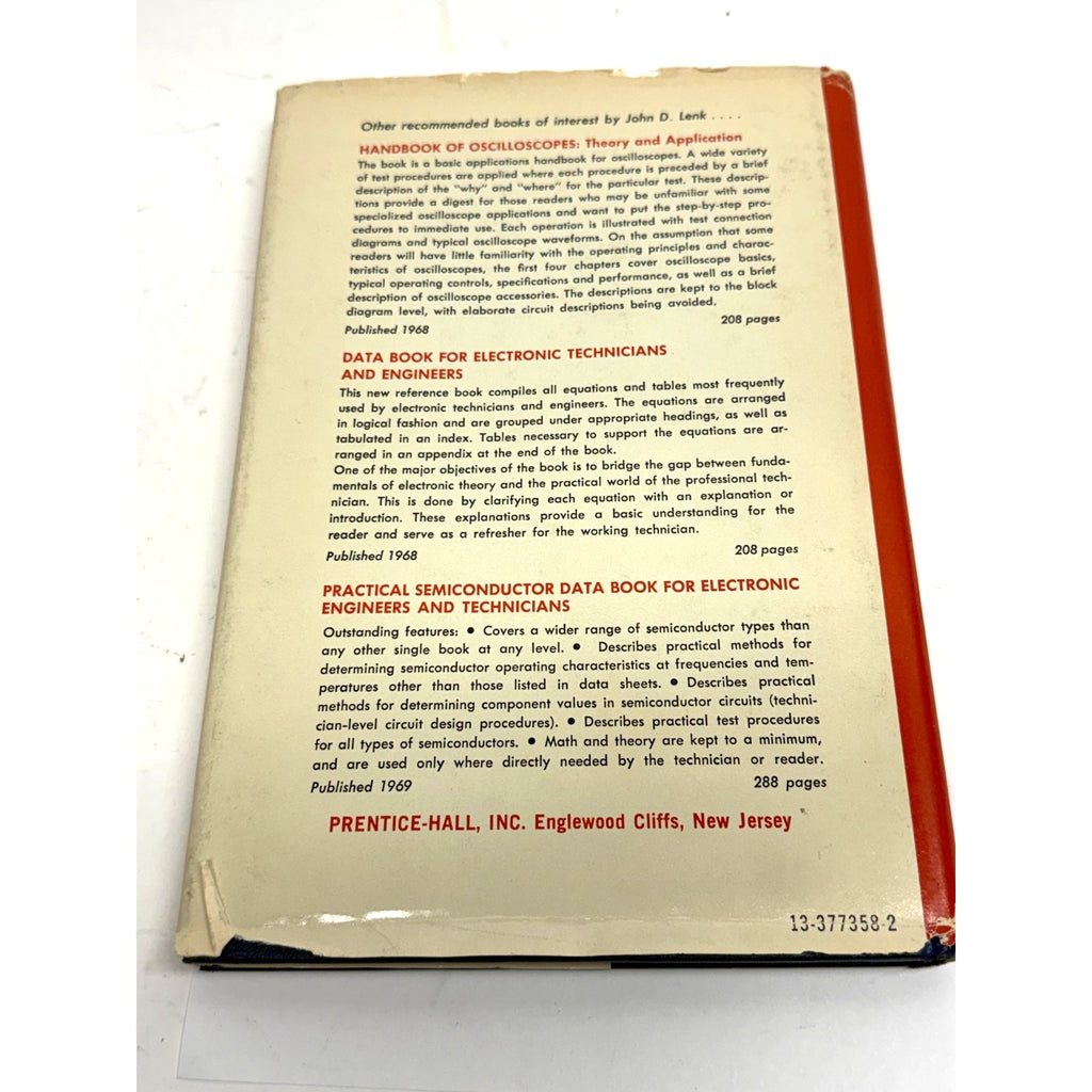 Vintage Handbook of Electronic Meters Theory and Application John D. Lenk HC