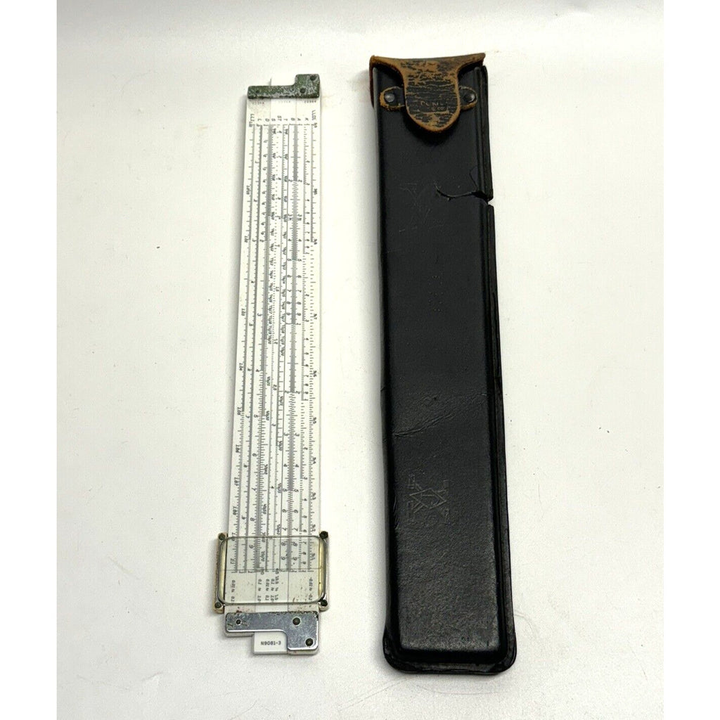 VINTAGE Keuffel & Esser Company 1947 DORIC K & E Co Slide Rule N9081-3 w/ Case