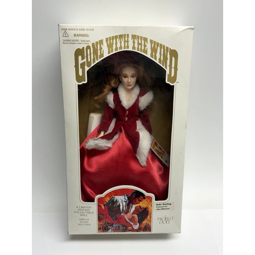 VINTAGE SEALED 1989 Gone With the Wind World Doll Belle Watling Red Gown 71181