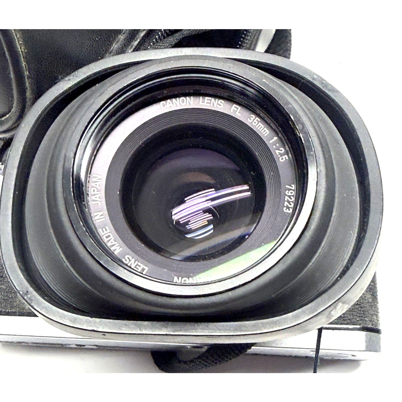 Vintage Canon FT QL 35mm SLR Film Camera with FL 35mm f2.5 Lens