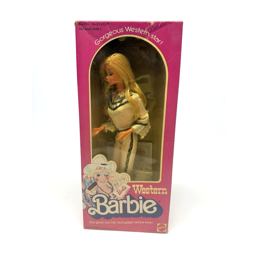 VINTAGE NOS 1980 RARE Western Barbie Doll Mattel #1757