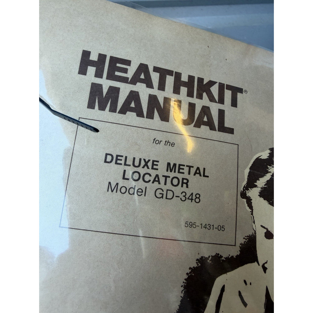 Vintage Heathkit GD-348 Deluxe Metal locator Detector w/ Manual UNTESTED