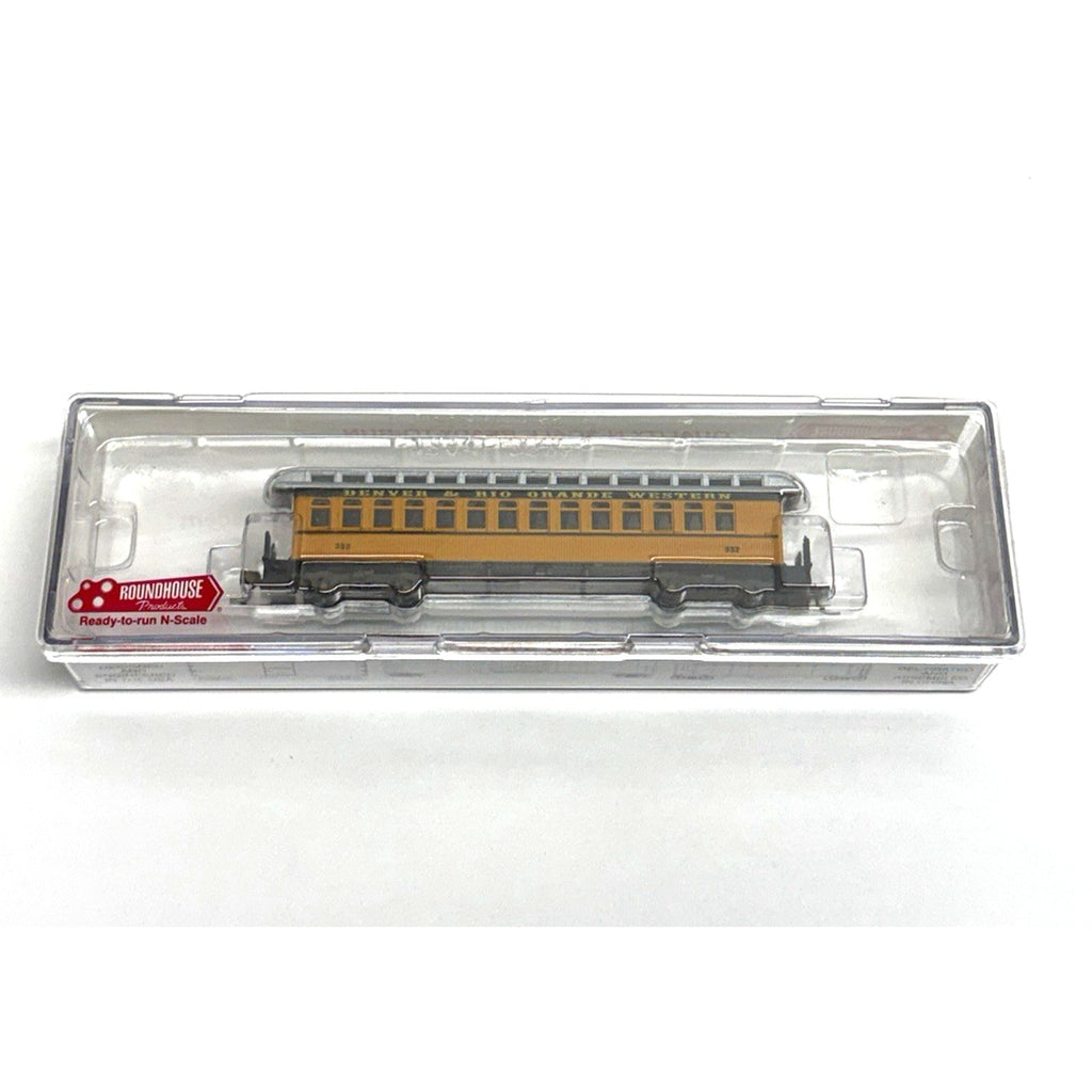Vintage NOS N Roundhouse 88100 50' Overland D&RGW Passenger Coach #322