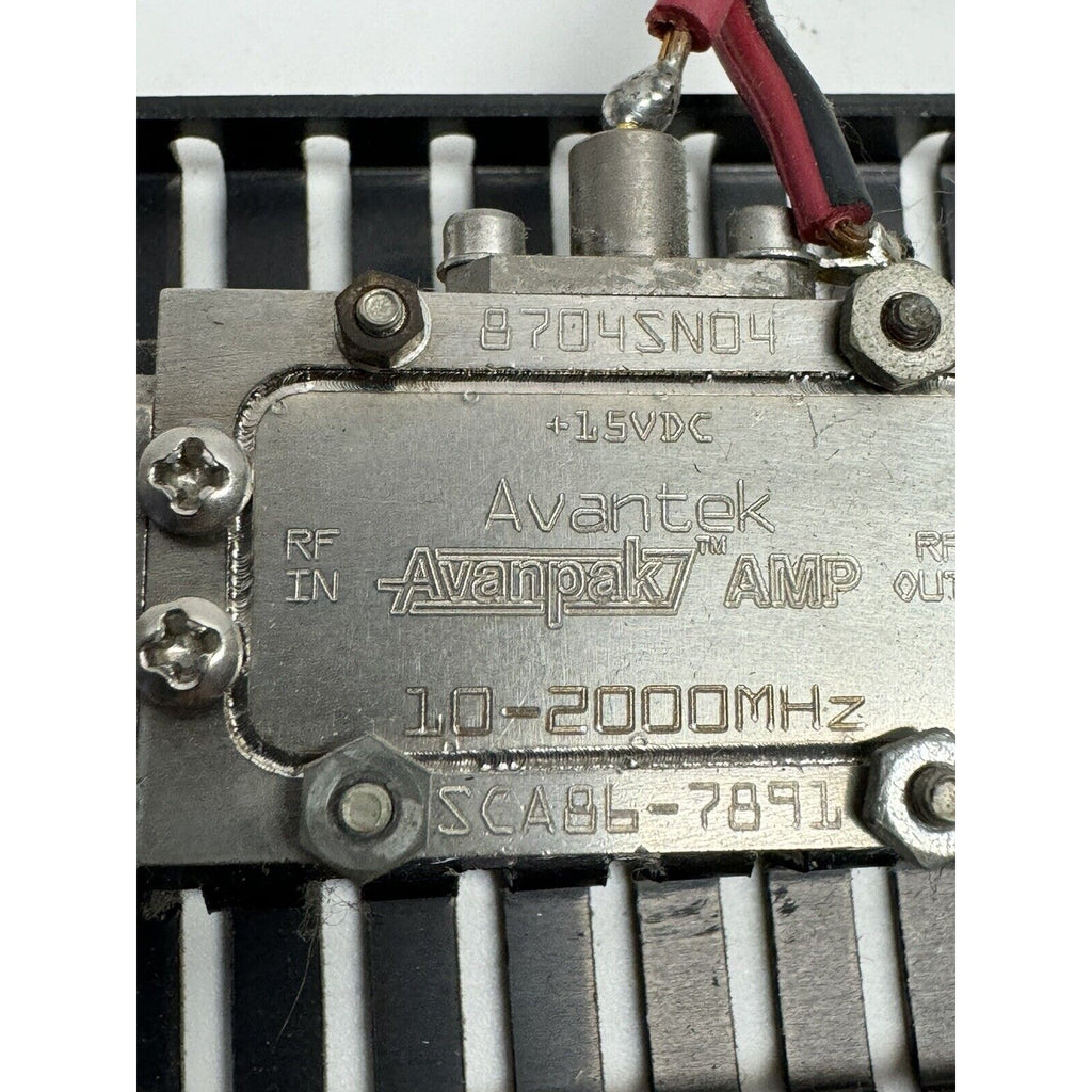 VINTAGE RF Amplifier SCA86-789L, Avantek Avanpak AMP. 8704SN04