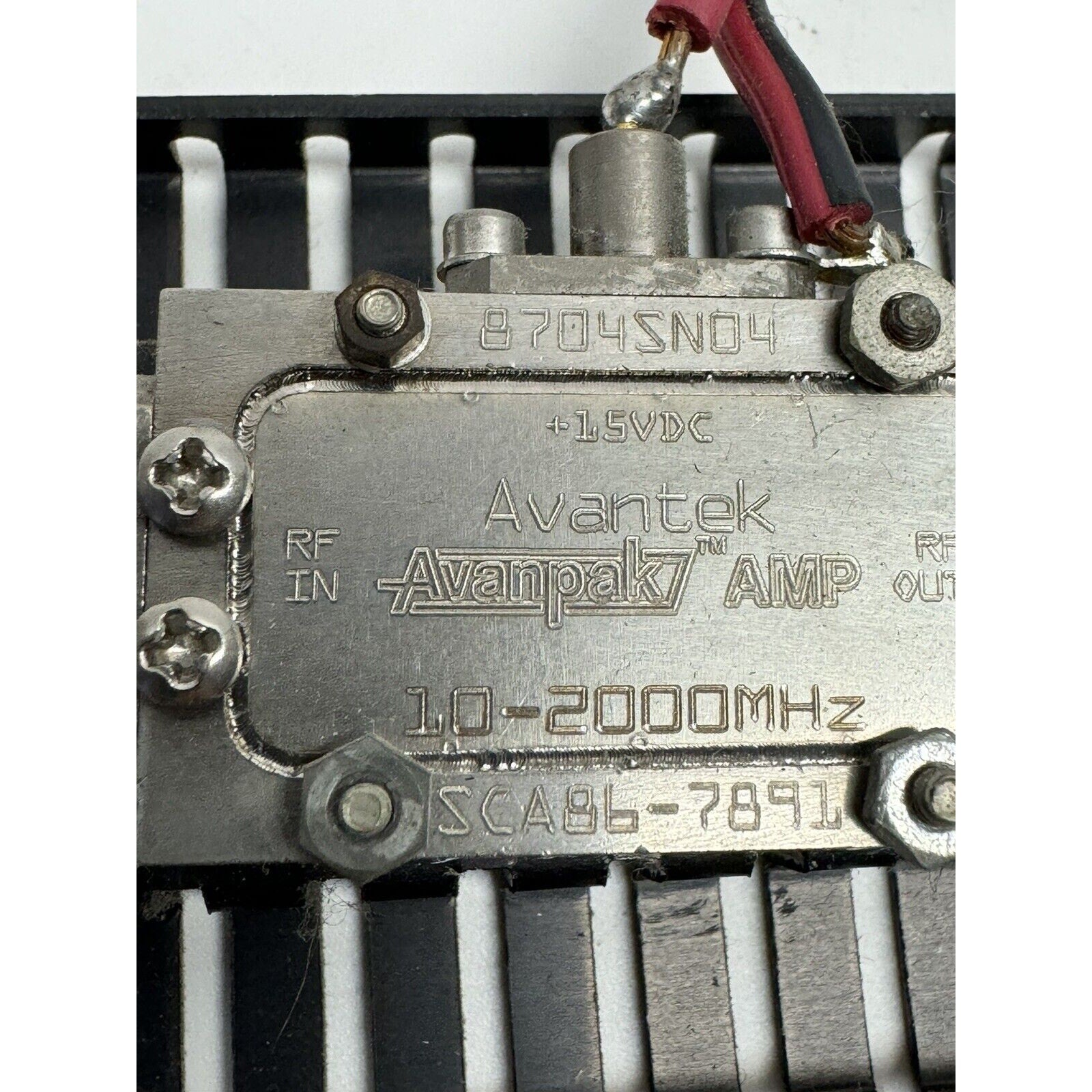 VINTAGE RF Amplifier SCA86-789L, Avantek Avanpak AMP. 8704SN04