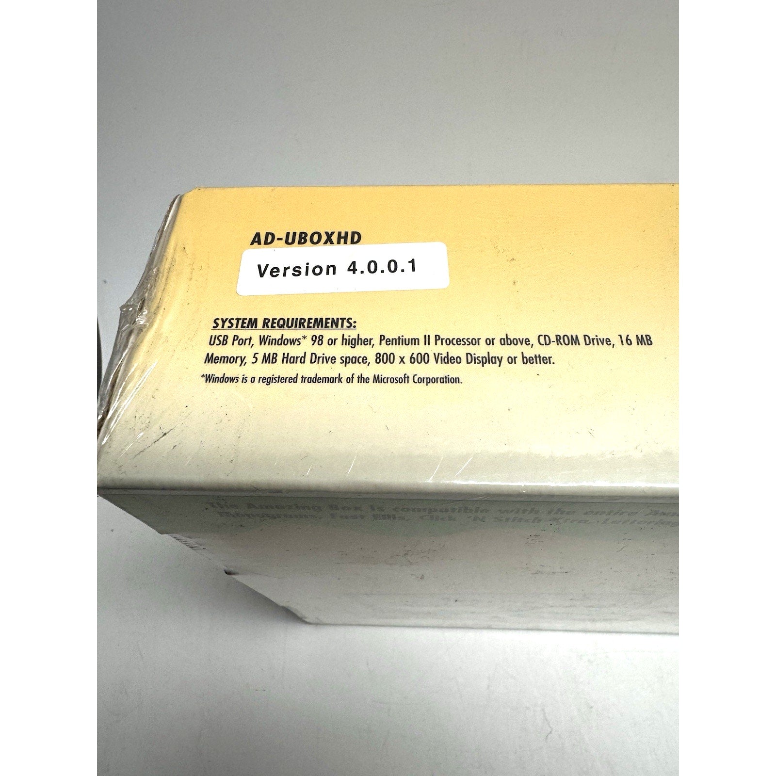 VINTAGE 2004 SEALED The Amazing Box Embroidery Memory Card Converter USB 3.6.2