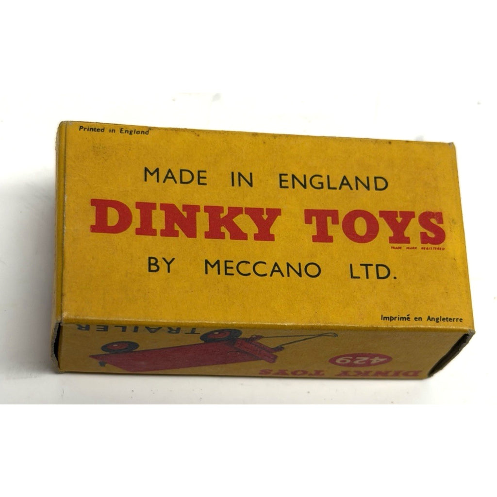 VINTAGE NOS Meccano Dinky Toys 1/43 Scale Diecast Red Farm Trailer #429