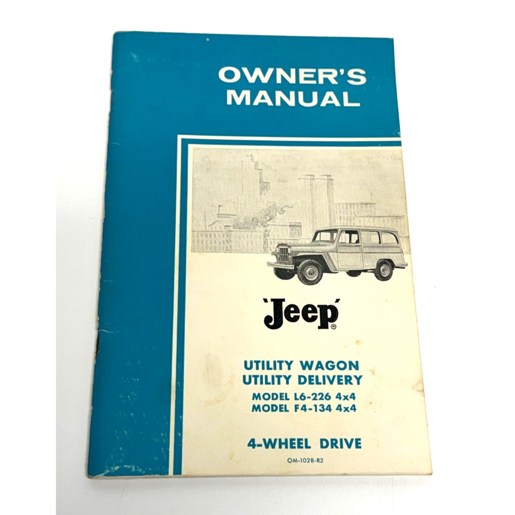 Vtg Original Jeep Utility Wagon Utility Delivery 4x4 Owner's Manual OM-1028-R2VG