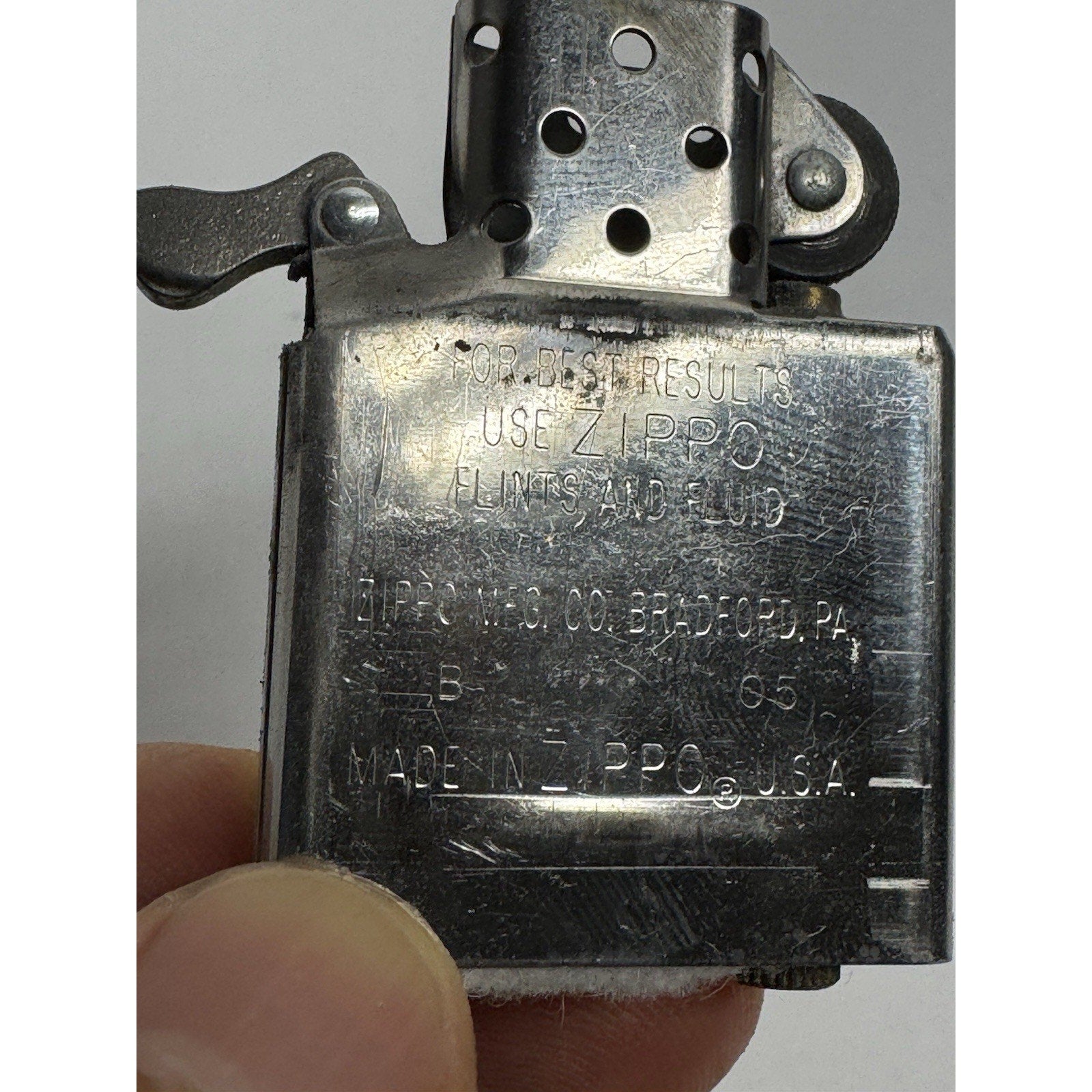 VINTAGE 2004 Zippo Engraved Whisky Jack Daniels Old No. 5 - Turquoise Stone USA