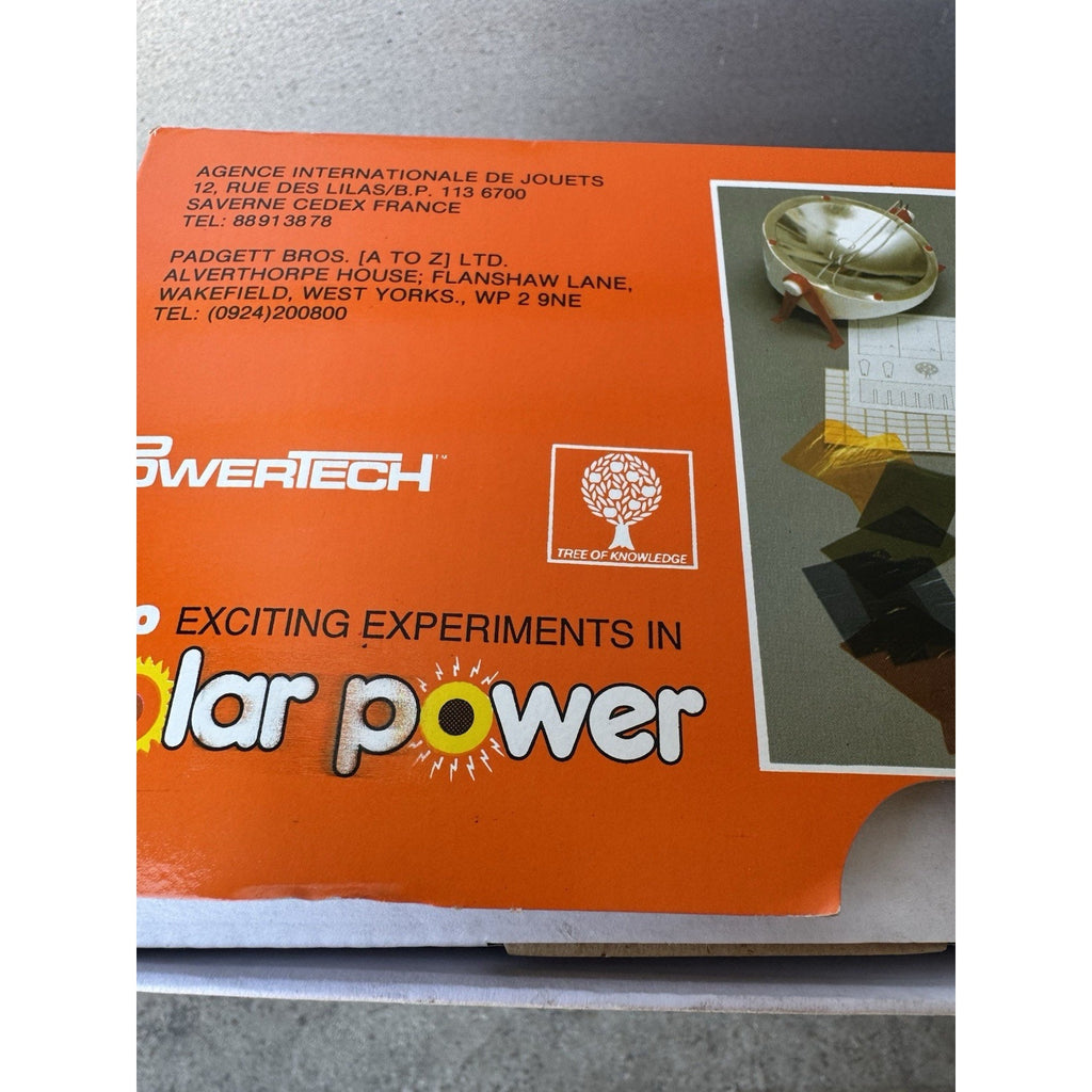 Vintage NOS Game PowerTech Solar Power Tree of Knowledge Educational ISRAEL