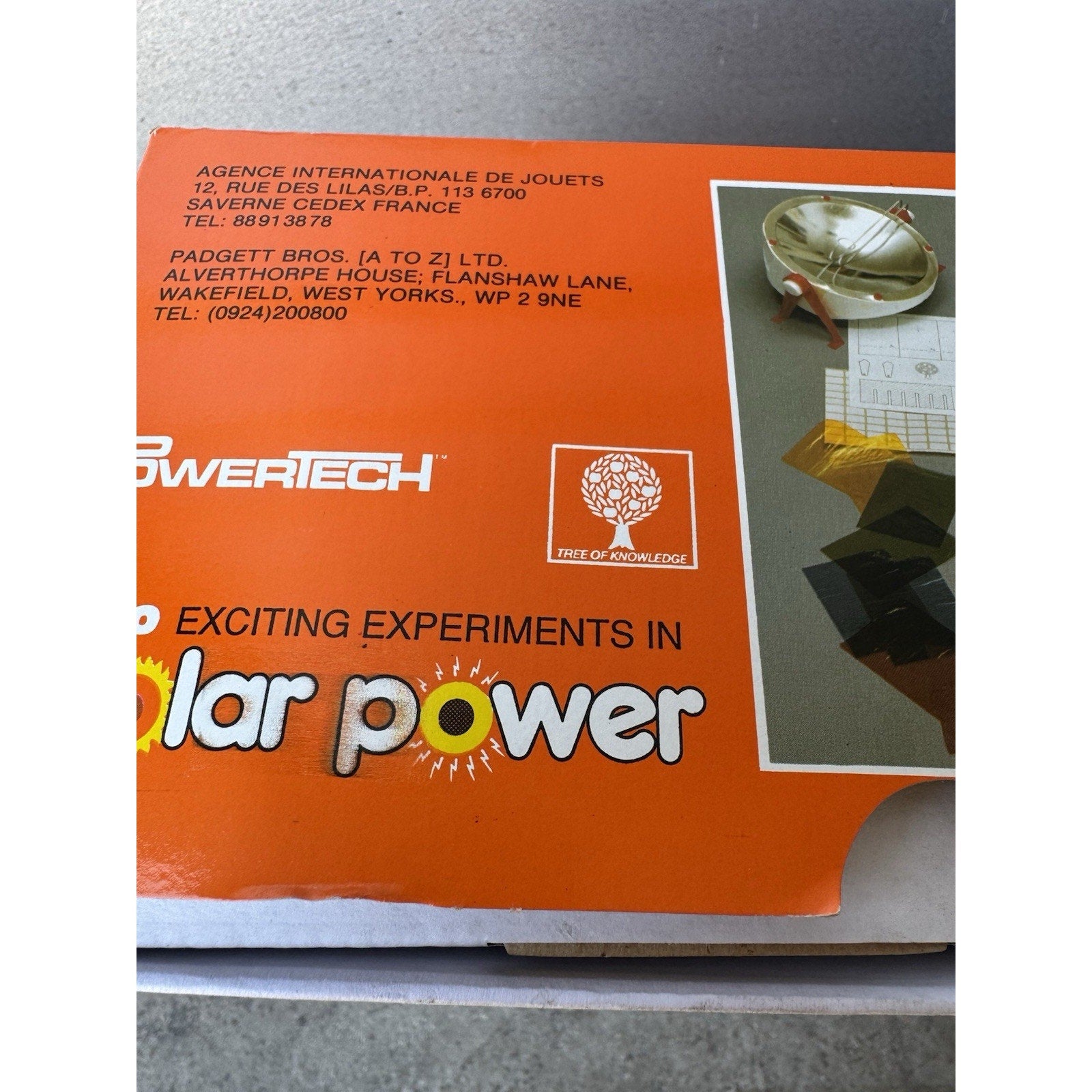 Vintage NOS Game PowerTech Solar Power Tree of Knowledge Educational ISRAEL