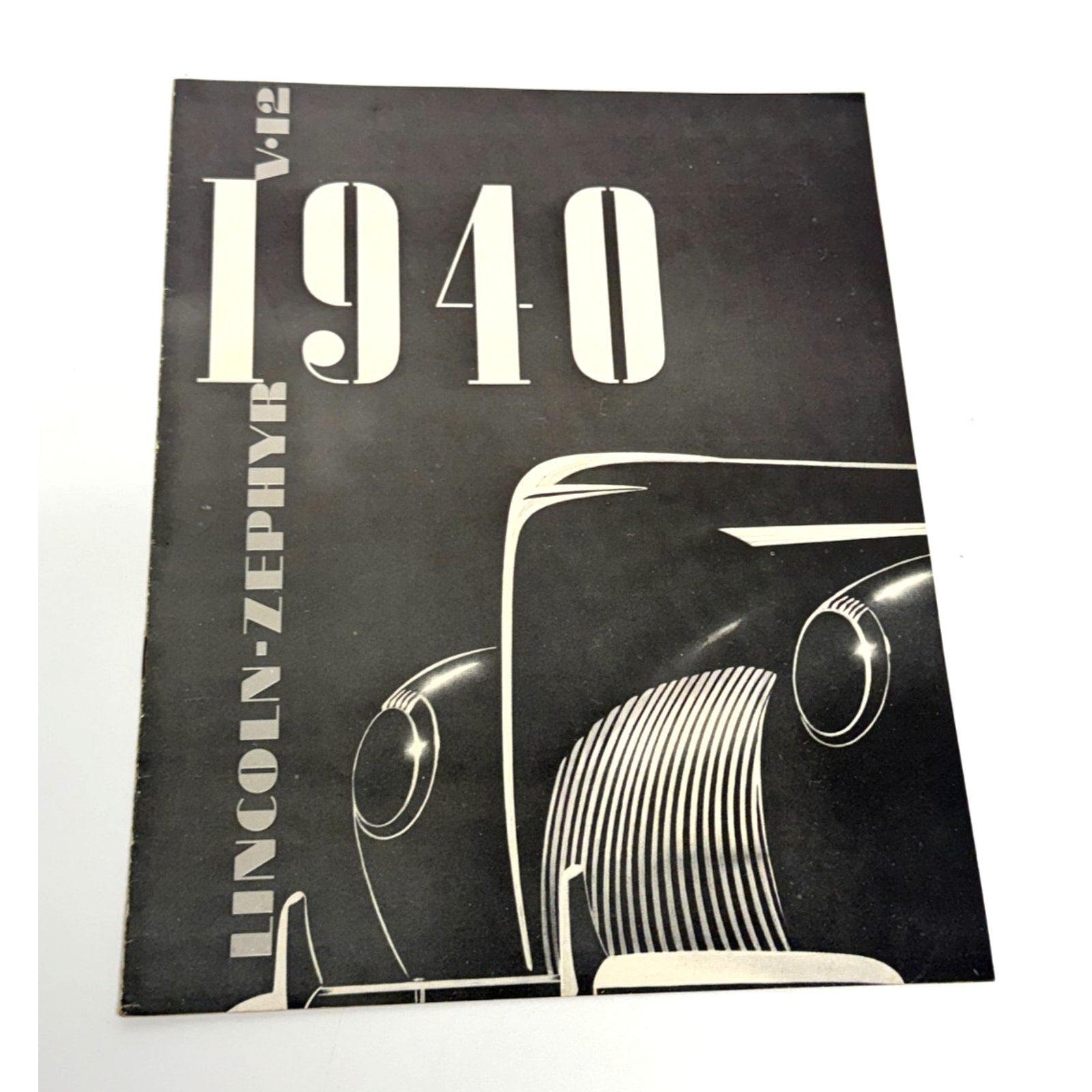 Vtg 1940 Lincoln Zephyr Original Dealer Showroom Brochure V12 Sedan Coupe