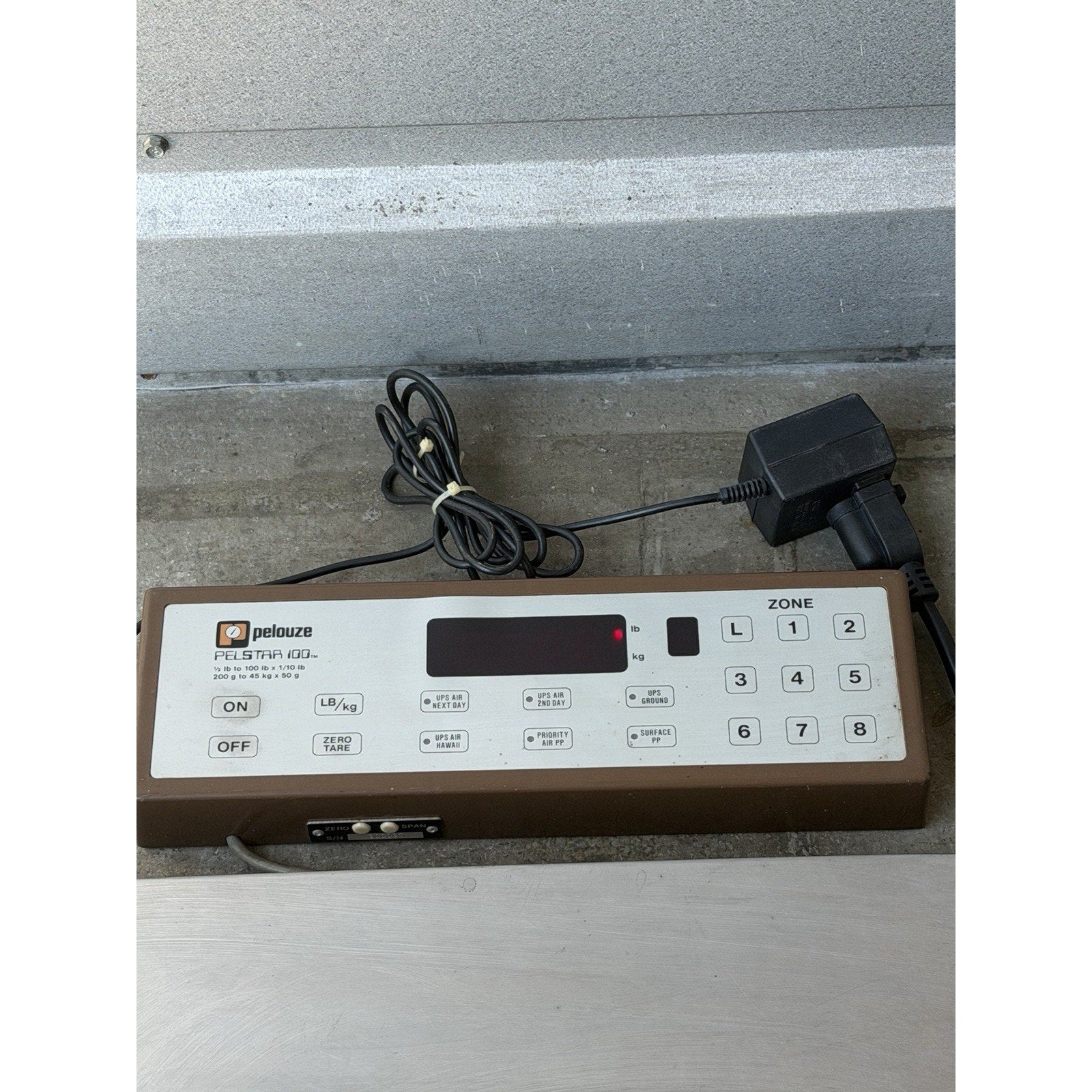 VINTAGE Pelouze PS100P Restaurant Equipment Digital Scale 100 lbs. 45 kg WORKS!