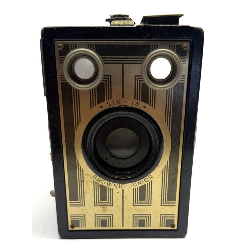 Vintage Brownie Junior 1930's Kodak SIX-16 Art Deco Roll Film Box Camera UNTEST