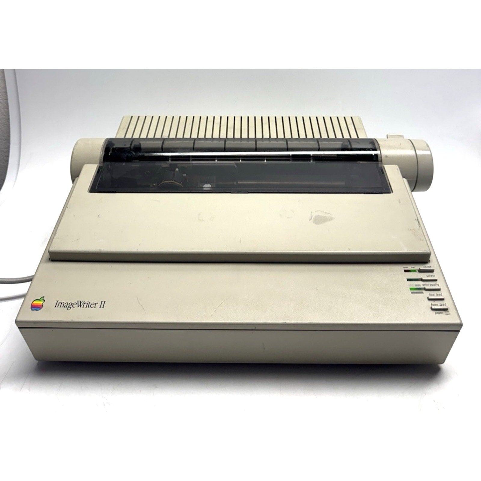 Vintage Apple ImageWriter II Dot Matrix Printer A9M0320 Power On - UNTESTED