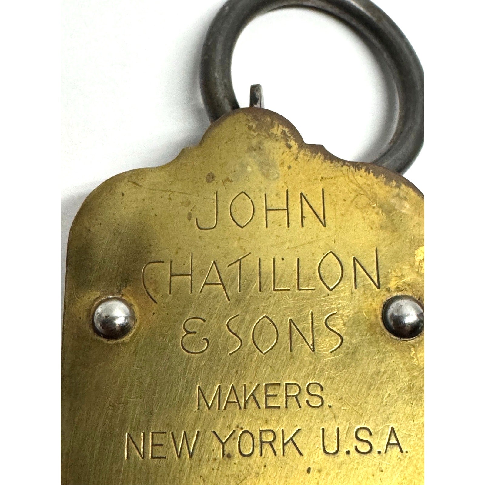 Vintage Hanging Brass Spring Scales 50 Lbs John Chatillon & Sons New York,USA