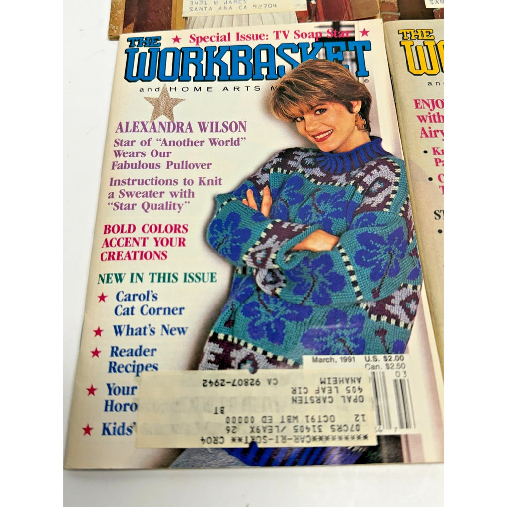 Vtg LOT of 4 Workbasket Magazine VINTAGE 1970 1971 Crochet Knitting Sewing