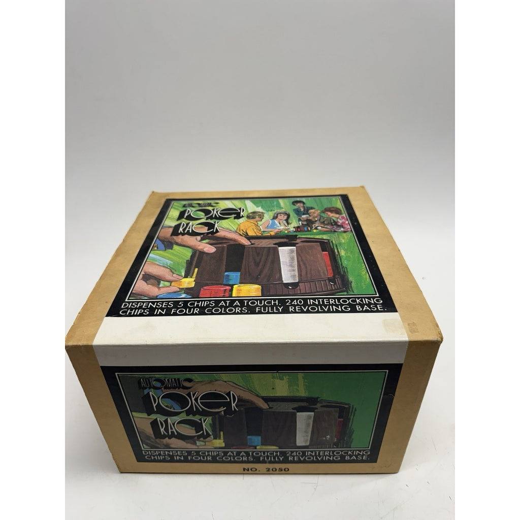 Vintage SEALED PACKAGE Pacific Game Pleasantime Automatic POKER RACK no.2050