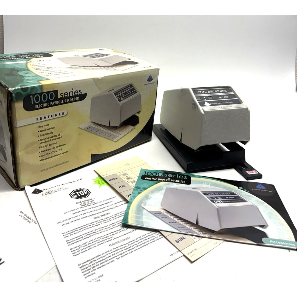 Vinrage NOS Pyramid Technologies 1000 Series Electric Payroll Recorder USA