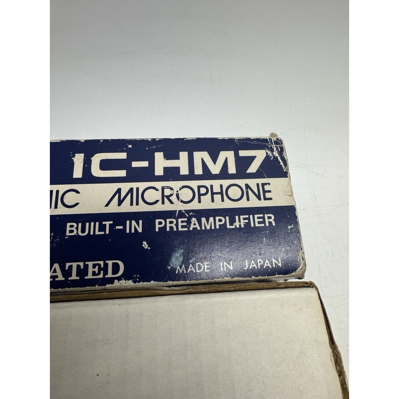 VINTAGE NOS ICOM IC-HM7 Hand Microphone Black Amateur Radio Made in Japan