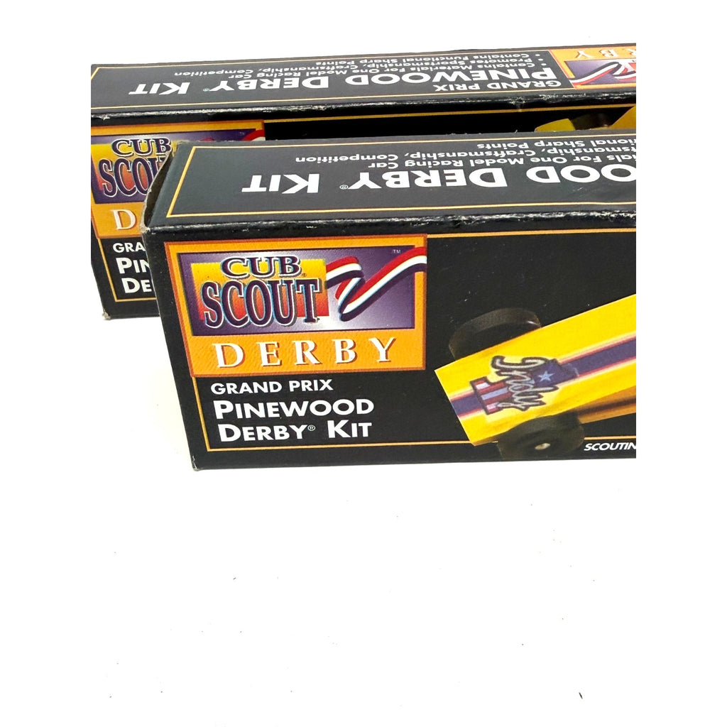 Vintage Lot of 2 Cub Scout Derby Grand Prix Pinewood Derby Car Kits # 17006 New