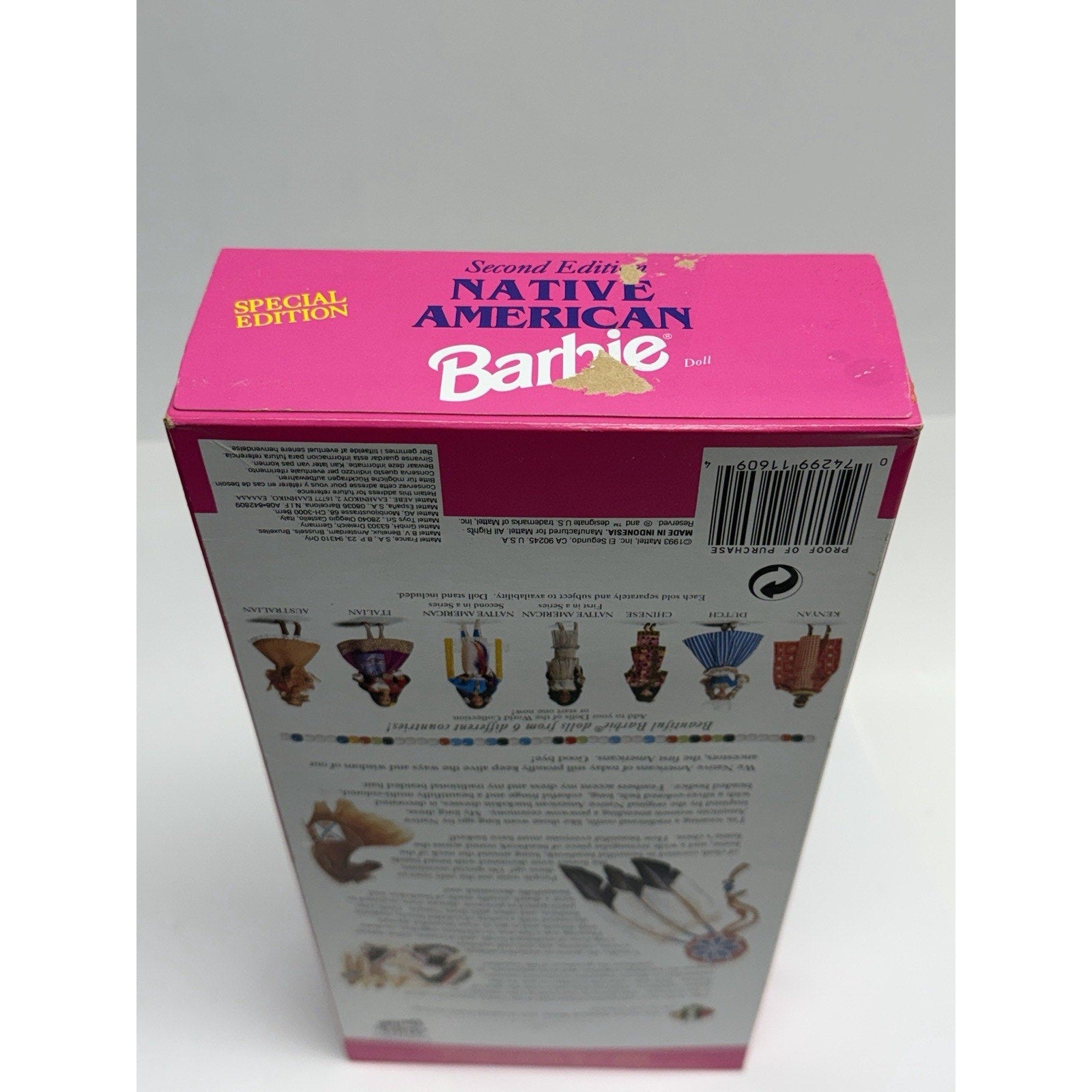 Vintage 1993 Native American Barbie Dolls Of The World 2nd Edition Mattel 11609