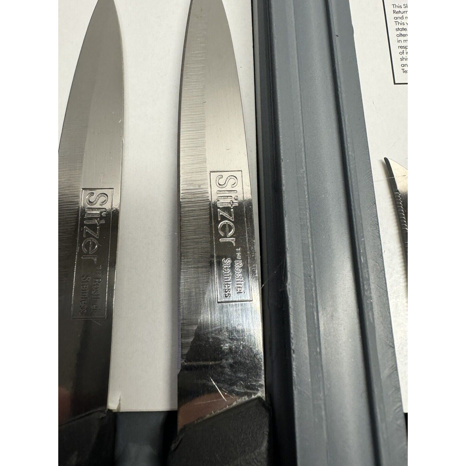 VINTAGE NOS SLITZER 13 Piece Professional German Cutlery Kitchen Knife Set