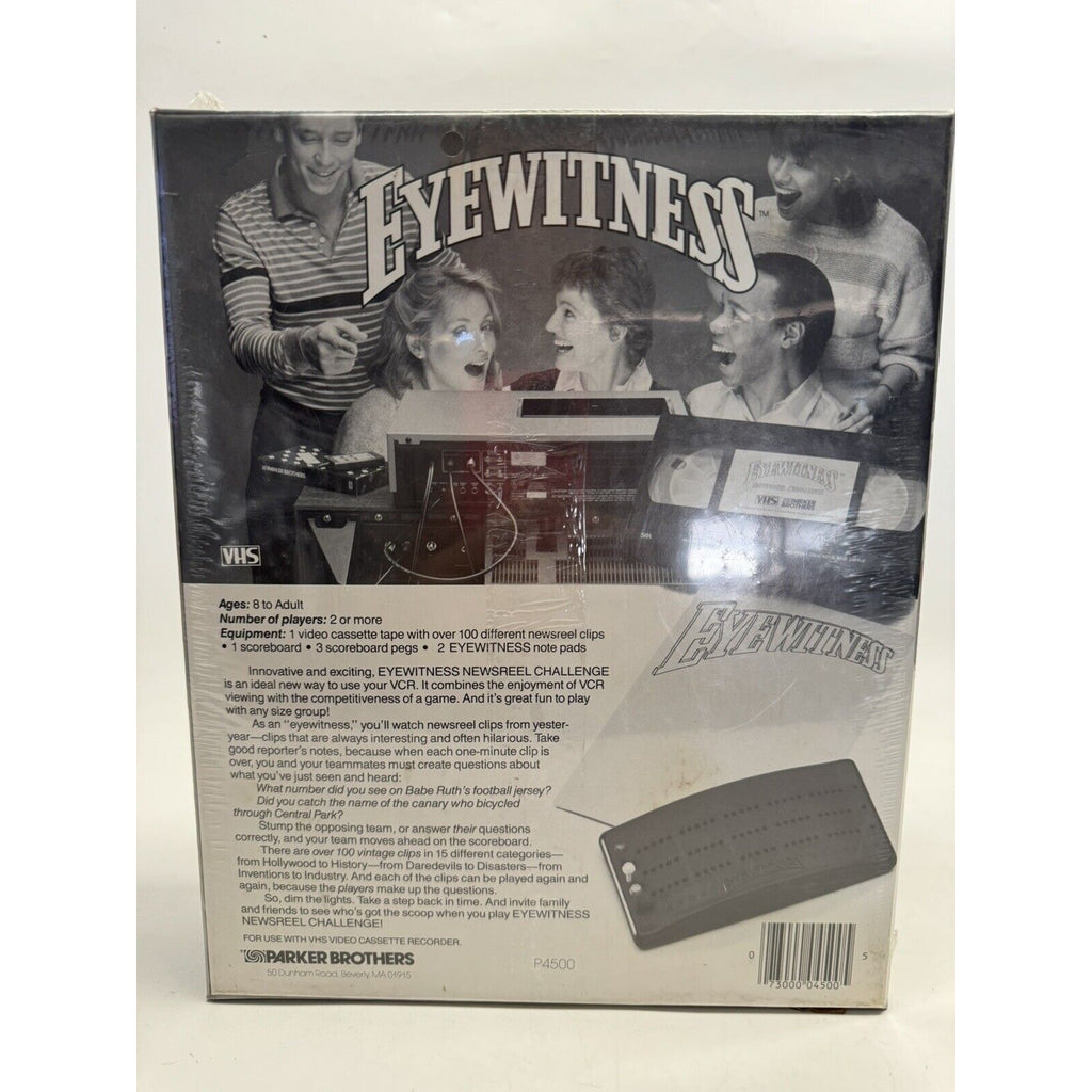 VINTAGE FACTORY SEALED Eyewitness Newsreel Challenge a 1980s VCR game