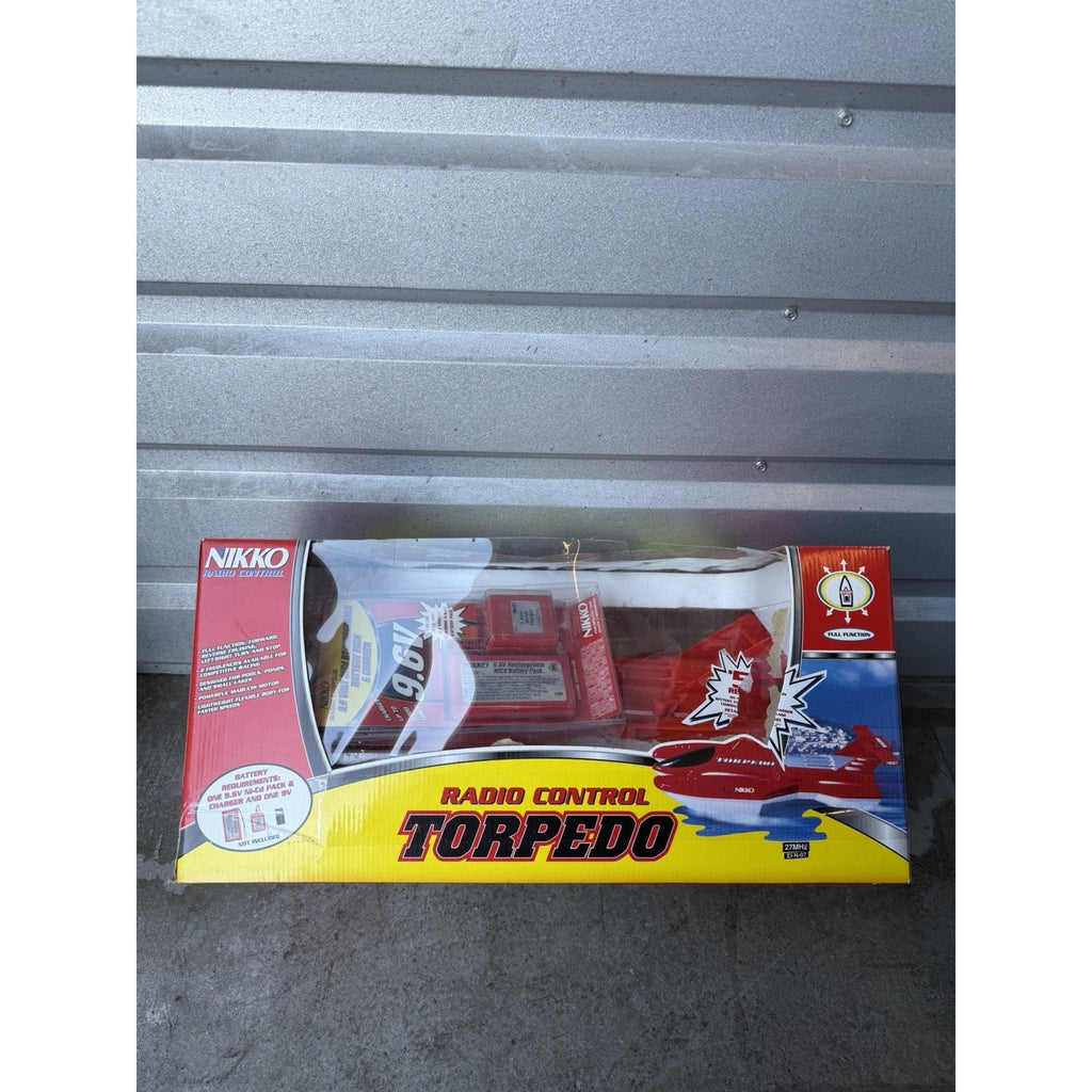 Vintage SEALED NEW Styrofoam NIKKO Torpedo Hydroplane RC Racing Boat 49MHz