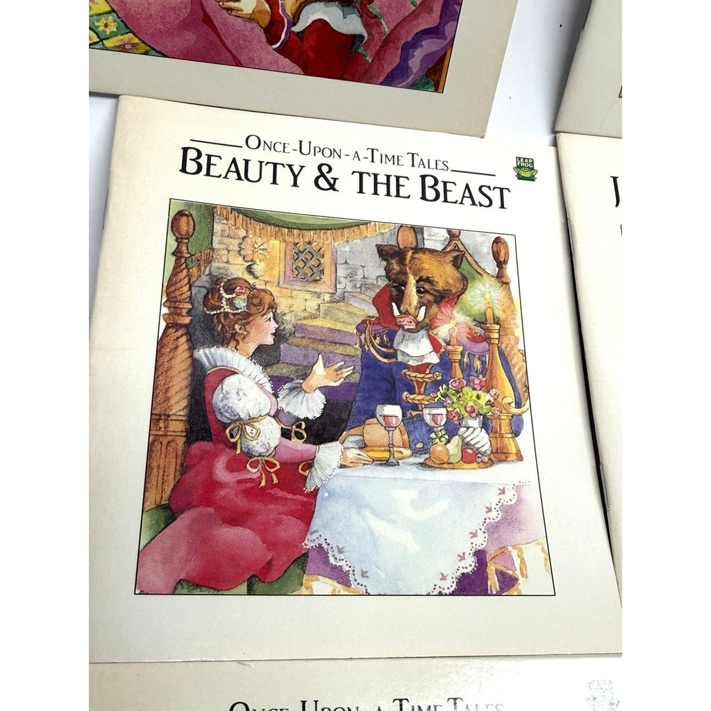 VINTAGE Lot of 12 Once Upon A Time Tales Leap Frog Fairy Tales Books -COMPLETE!