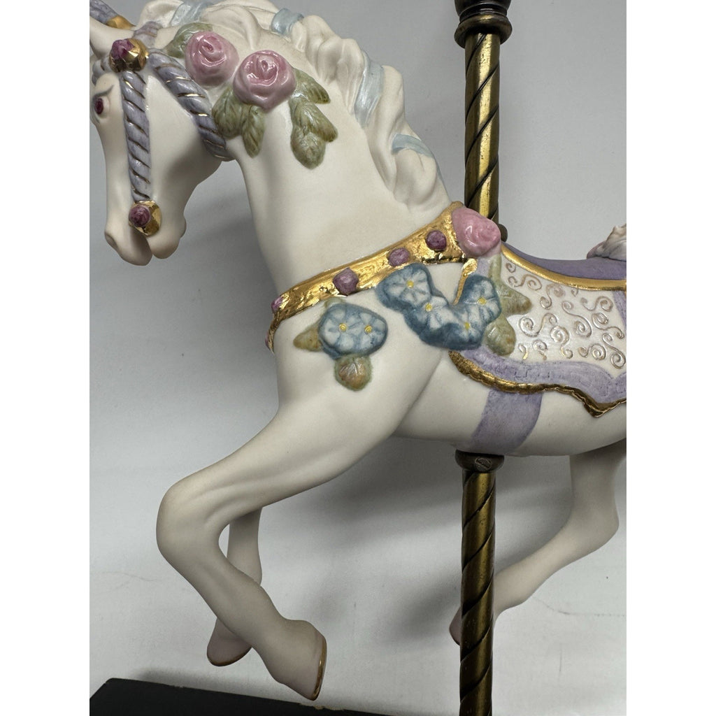 VINTAGE Cybis Sugarplum Porcelain Carousel Horse 12" L/Edition #142/750
