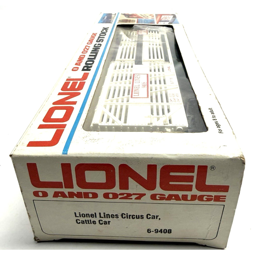 Vintage NOS Lionel 6-9408 O Gauge Circus Stock/Animal Car #9408