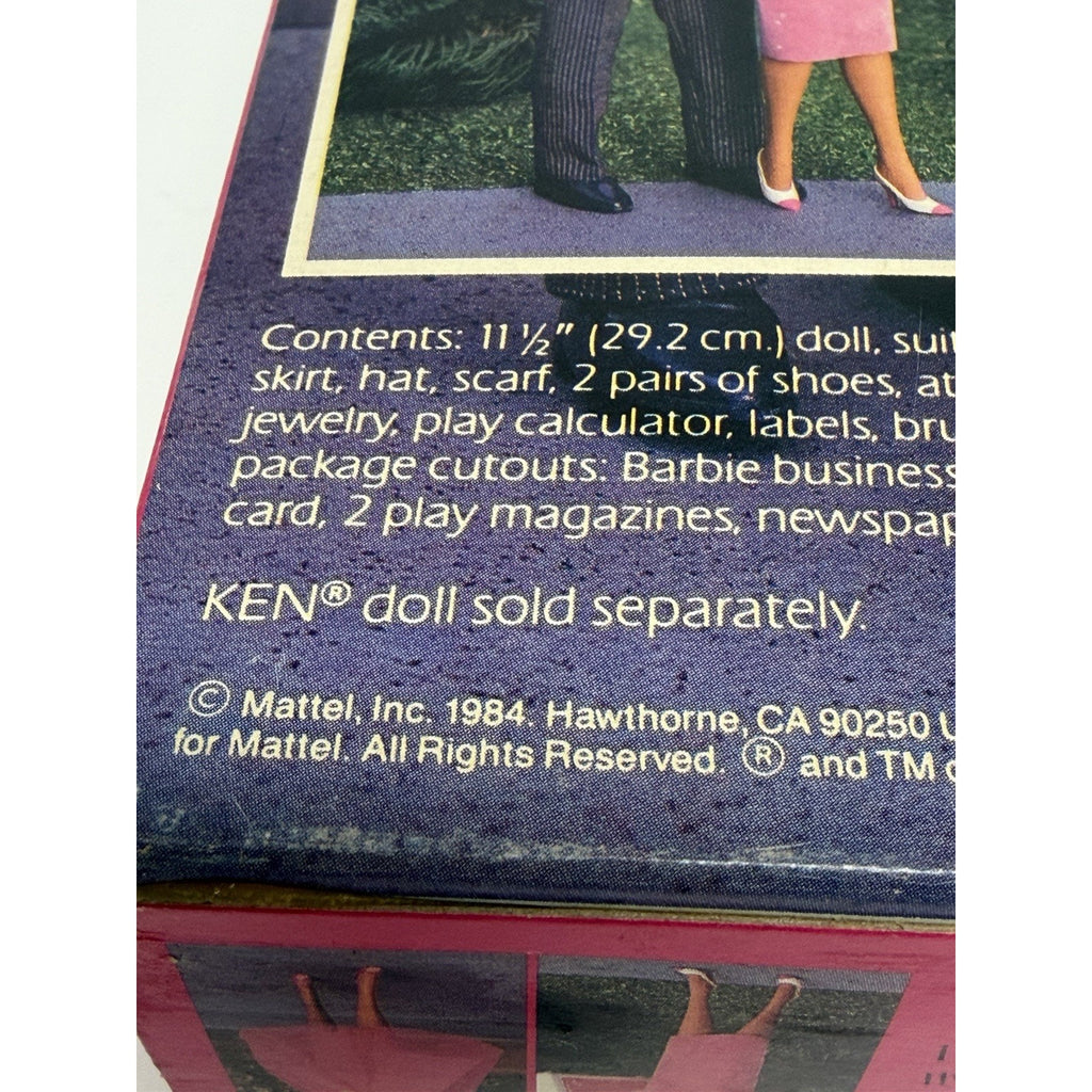 Vintage 1984 Mattel Day to Night Fashion Barbie Doll 7929 New In Sealed Box